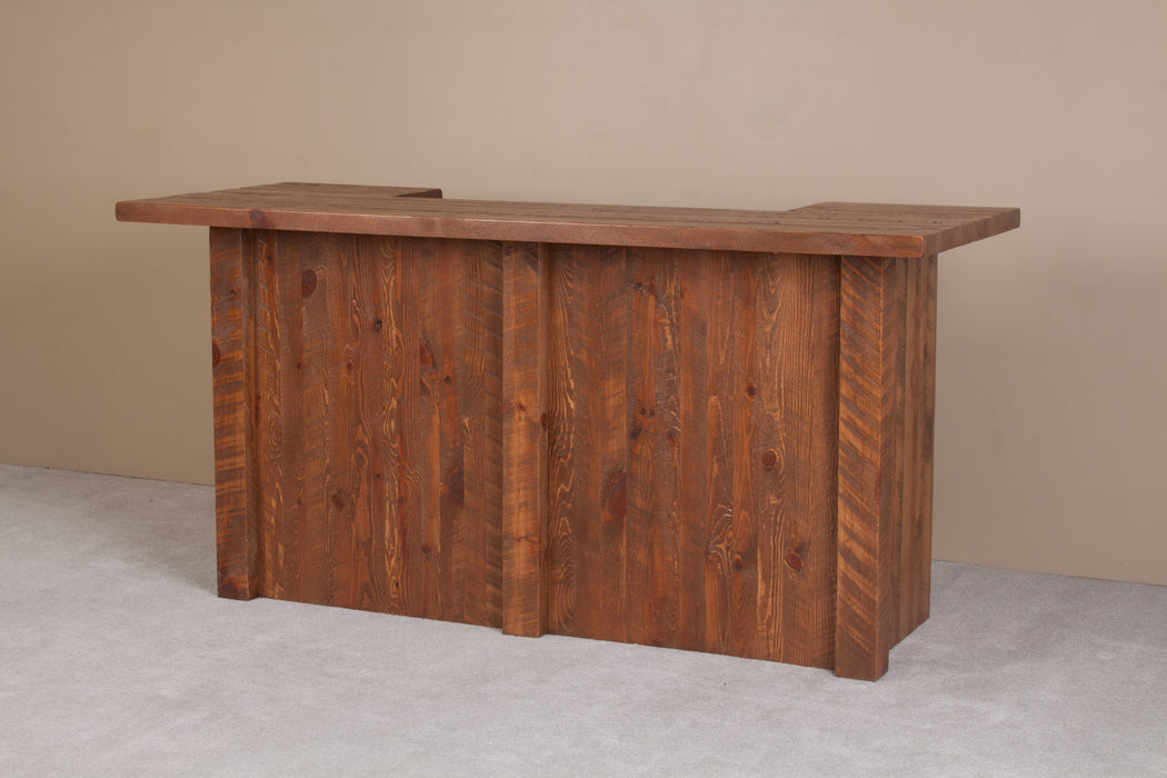 Viking Log Furniture Barnwood Bar (84 in)