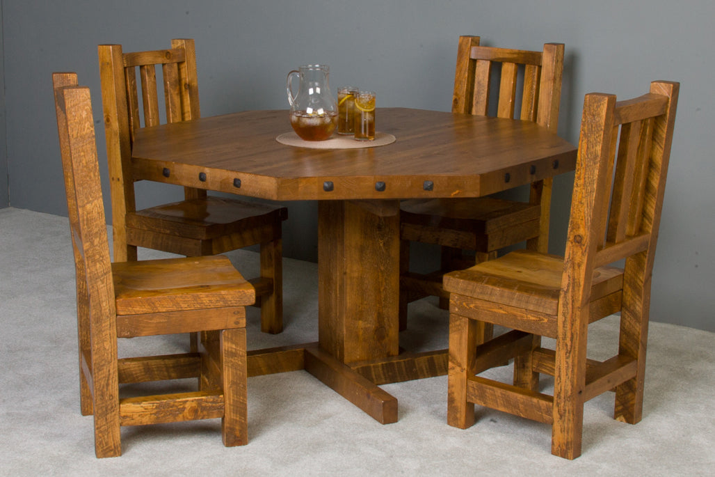 Viking Log Furniture Poker Table with Reversible Top