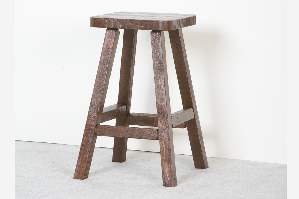 Viking Log Furniture Barnwood Pub Stool