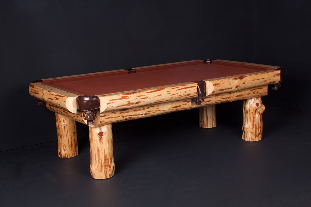 Viking Log Furniture Klondike Log Pool Table