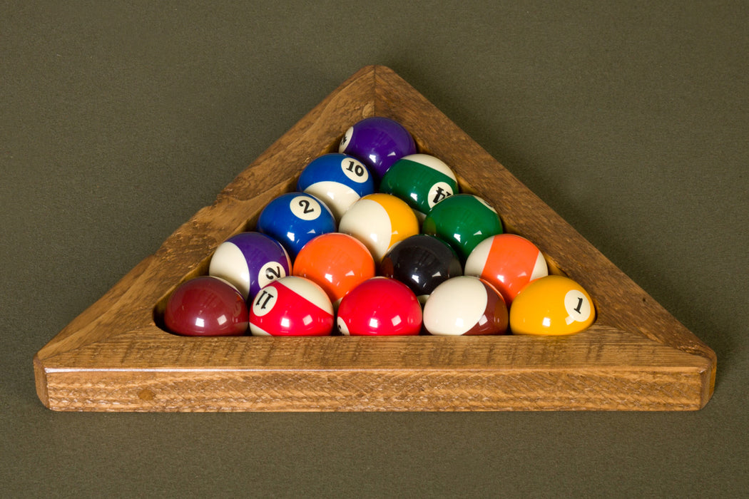 Viking Log Furniture Barnwood Pool Ball Triangle