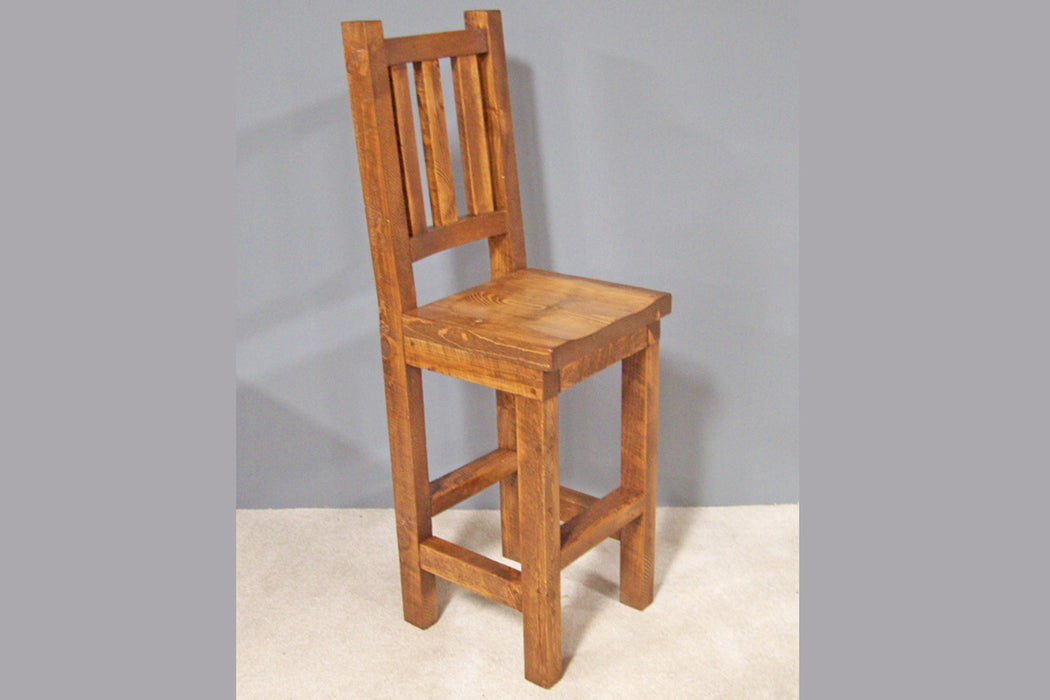 Viking Log Furniture Barnwood Pub Chair